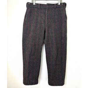Woolrich Mens Hunting Pants Wool Blend Heavy Outdoor Gorpcore Plaid Windowpane